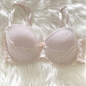Sophie B. White Cream / Ivory Lace Push Up Bra